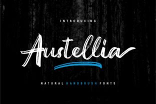 Austellia Font: A Handwritten Typeface with Bold Personality for Your Brand