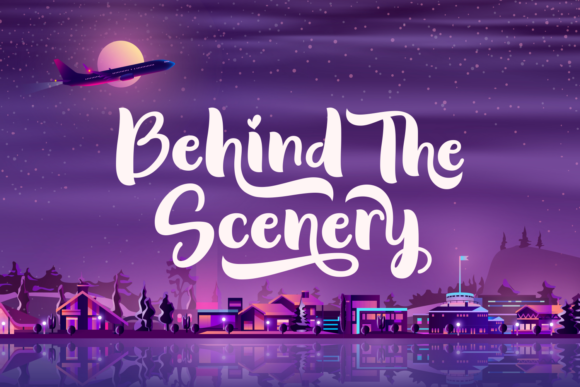 Behind the Scenery: A Whimsical Handwritten Font for Creative Branding
