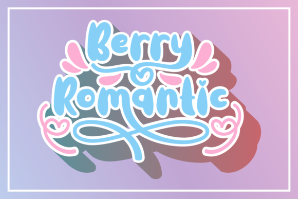 Berry Romantic Font: A Playful Typeface for Digital Branding