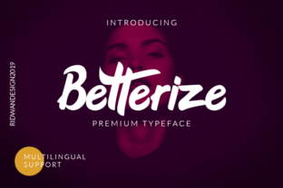 Betterize Font: A Bold Handwritten Typeface for Digital Design