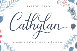Cathylan: A Script Font with Heart and Versatility