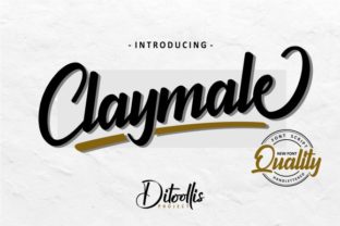 Claymale Font: A Handwritten Typeface for Editorial Elegance