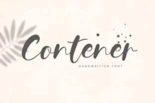 Contener: A Handwritten Font with Editorial Flair