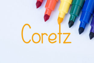 Coretz: A Playful Handwritten Font for Editorial Design