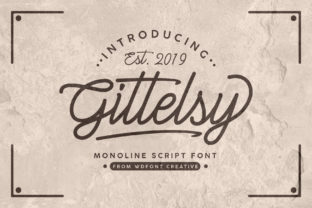 Gittelsy: A Designer’s Take on a Script Amp Typeface