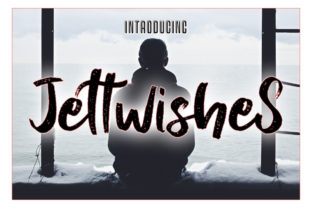 Jettwishes Font: A Bold Handwritten Typeface for Creative Makers