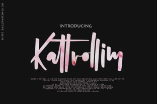 Kattrolim: A Handwritten Font for Editorial Elegance