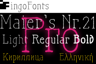 Maier s Nr. 21 Pro: A Bold Handwritten Typeface for Modern Web Design