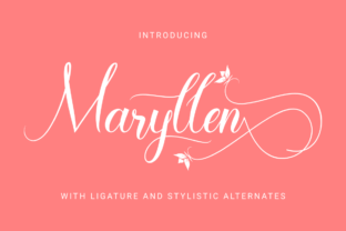 Maryllen: A Modern Script Font for Editorial Design