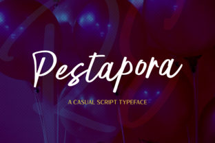 Pestapora: A Handwritten Font That Sparkles in Craft Projects
