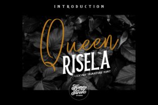 Queen Risela Font: A Bold Handwritten Typeface for Branding Projects