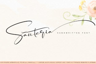 Santeria: A Handwritten Typeface for Modern Editorial Design