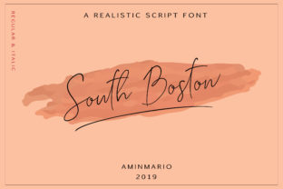South Boston Font: A Sophisticated Handwritten Typeface for Branding