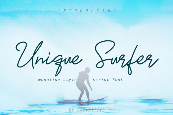 Unique Surfer Font: A Bold Script for Editorial Design