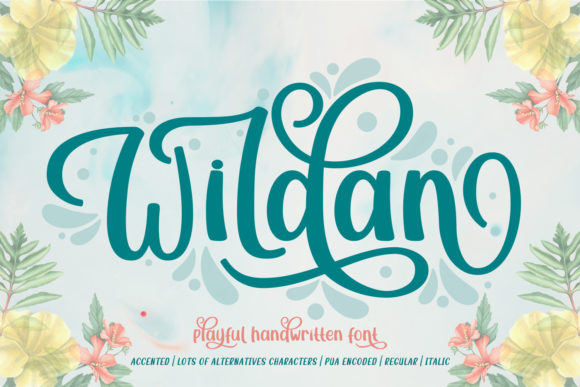 Wildan Font: A Playful Script for Crafting and Selling