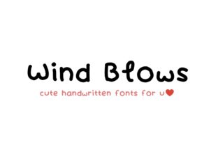 Wind Blows Font: A Whimsical Typeface for Campaign Creativity